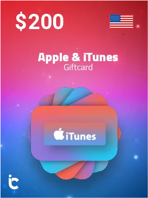 بطاقة هدايا ابل ايتونز 200 دولار متجر أمريكي