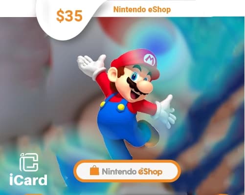 بطاقة نينتيندو اي شوب 35 دولار متجر امريكي