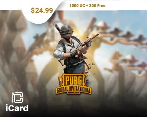 بطاقة شحن شدات ببجي 1800