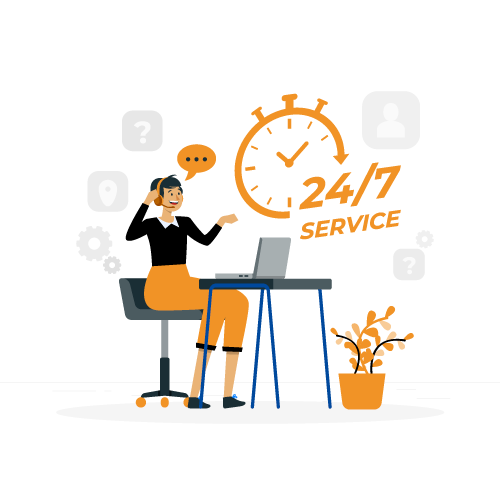 خدمة عملاء 24 ساعة